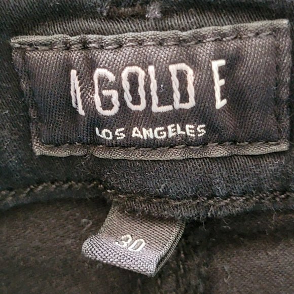 Agolde Sophie High Rise Distressed Skinny Black Denim Jeans - Picture 13 of 16